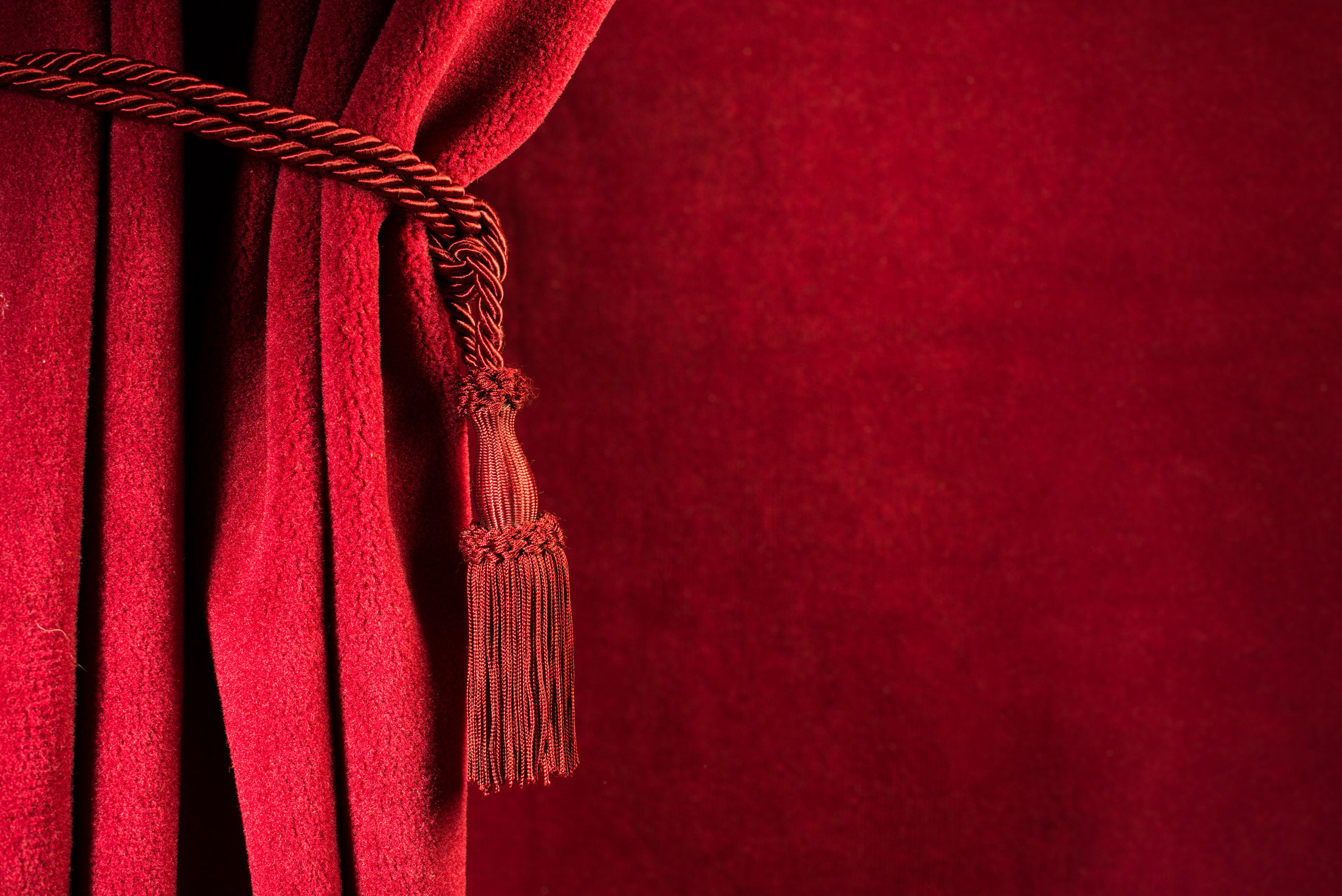 Red Theatre Curtain